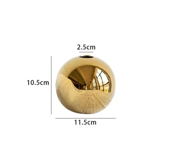 Gold Ball Vase
