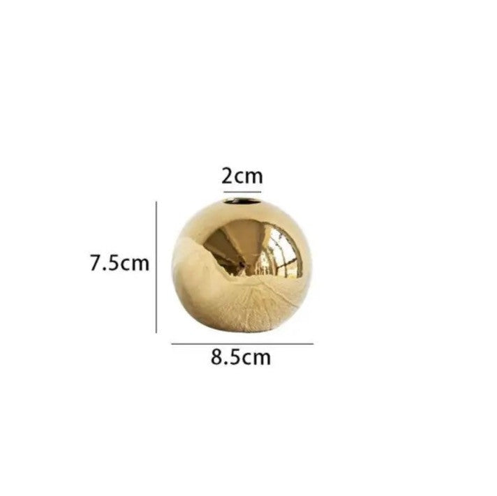 Gold Ball Vase
