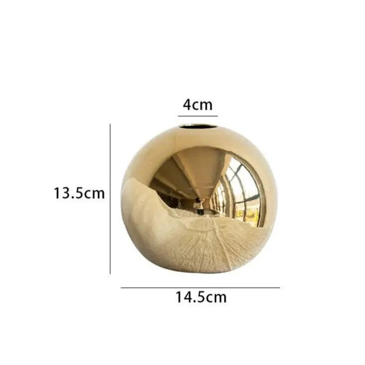 Gold Ball Vase