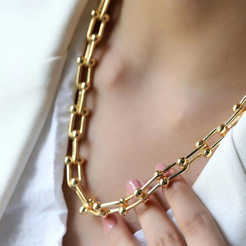 Gold Link Jewelry Set
