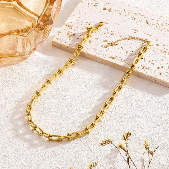 Gold Link Jewelry Set