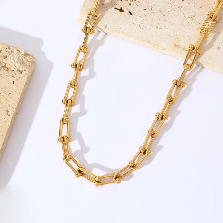 Gold Link Jewelry Set