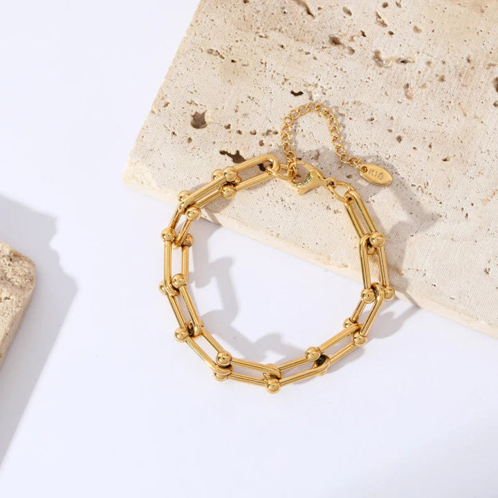 Gold Link Jewelry Set