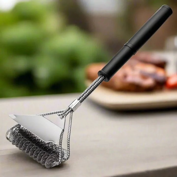 GRILLMASTER – Bristle-Free Stainless Steel BBQ Brush
