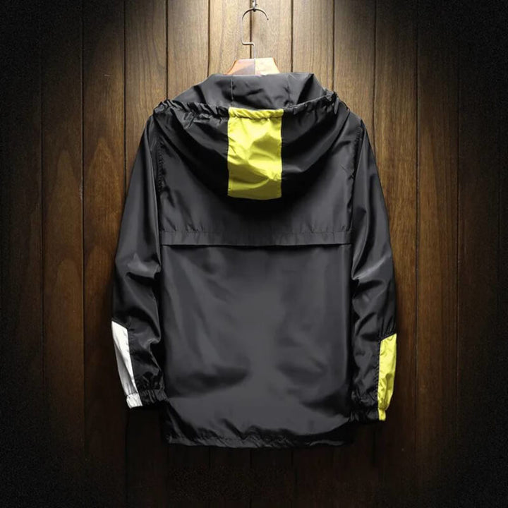 Half-Zip Hooded Windbreaker Jacket