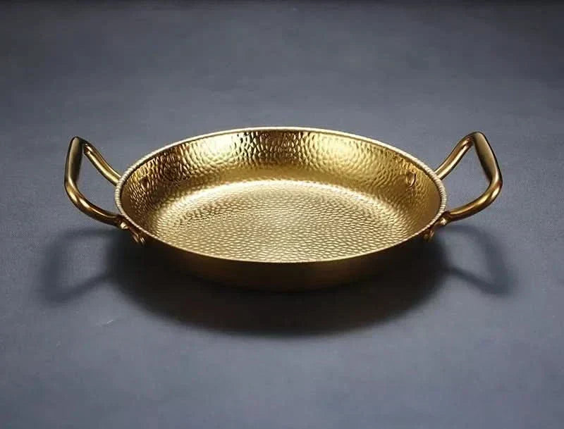 Hammered Stainless Steel Pot – Textured Base, Even Heat Distribution