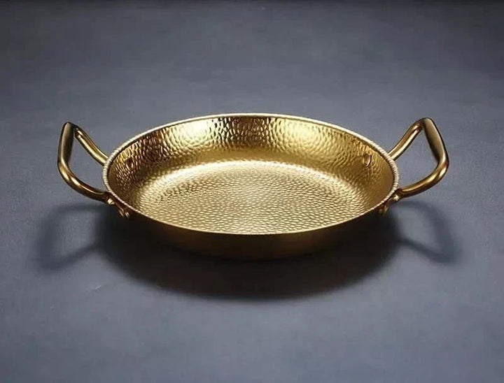 Hammered Stainless Steel Pot – Textured Base, Even Heat Distribution