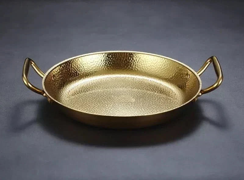 Hammered Stainless Steel Pot – Textured Base, Even Heat Distribution