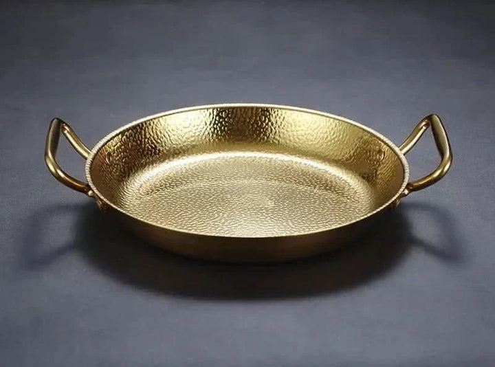 Hammered Stainless Steel Pot – Textured Base, Even Heat Distribution