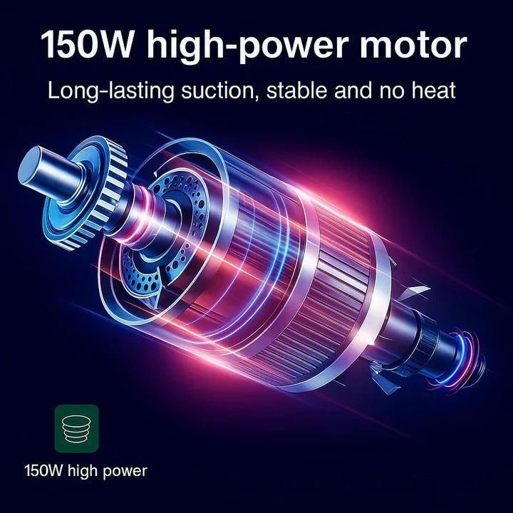 Handheld Cordless Vacuum with 95,000Pa Suction Power