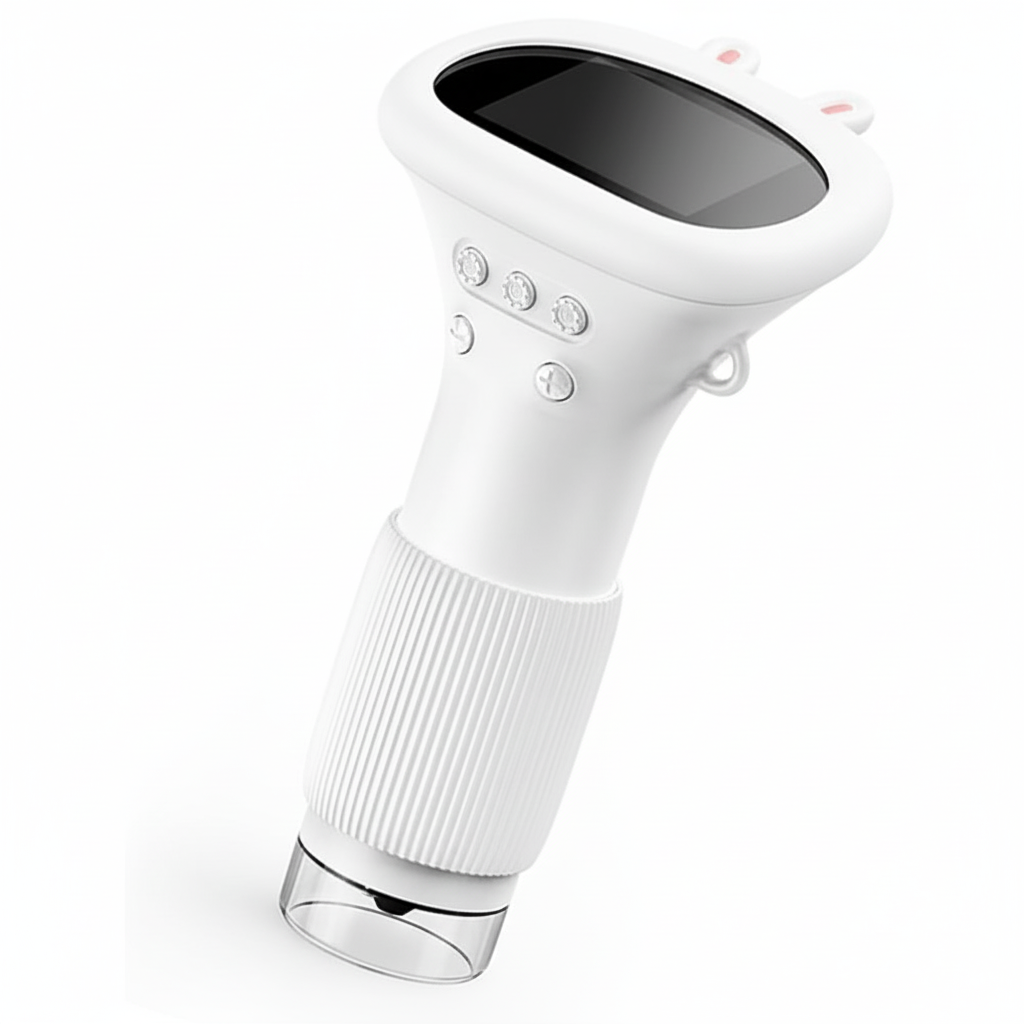 Handheld Digital Microscope with LCD Screen and Portable Wand Design