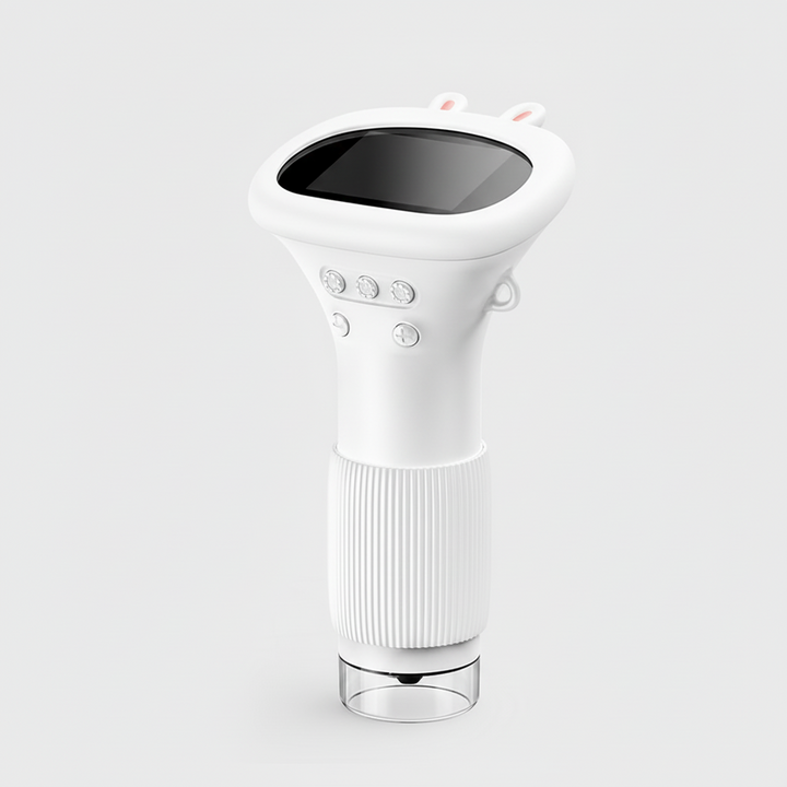Handheld Digital Microscope with LCD Screen and Portable Wand Design