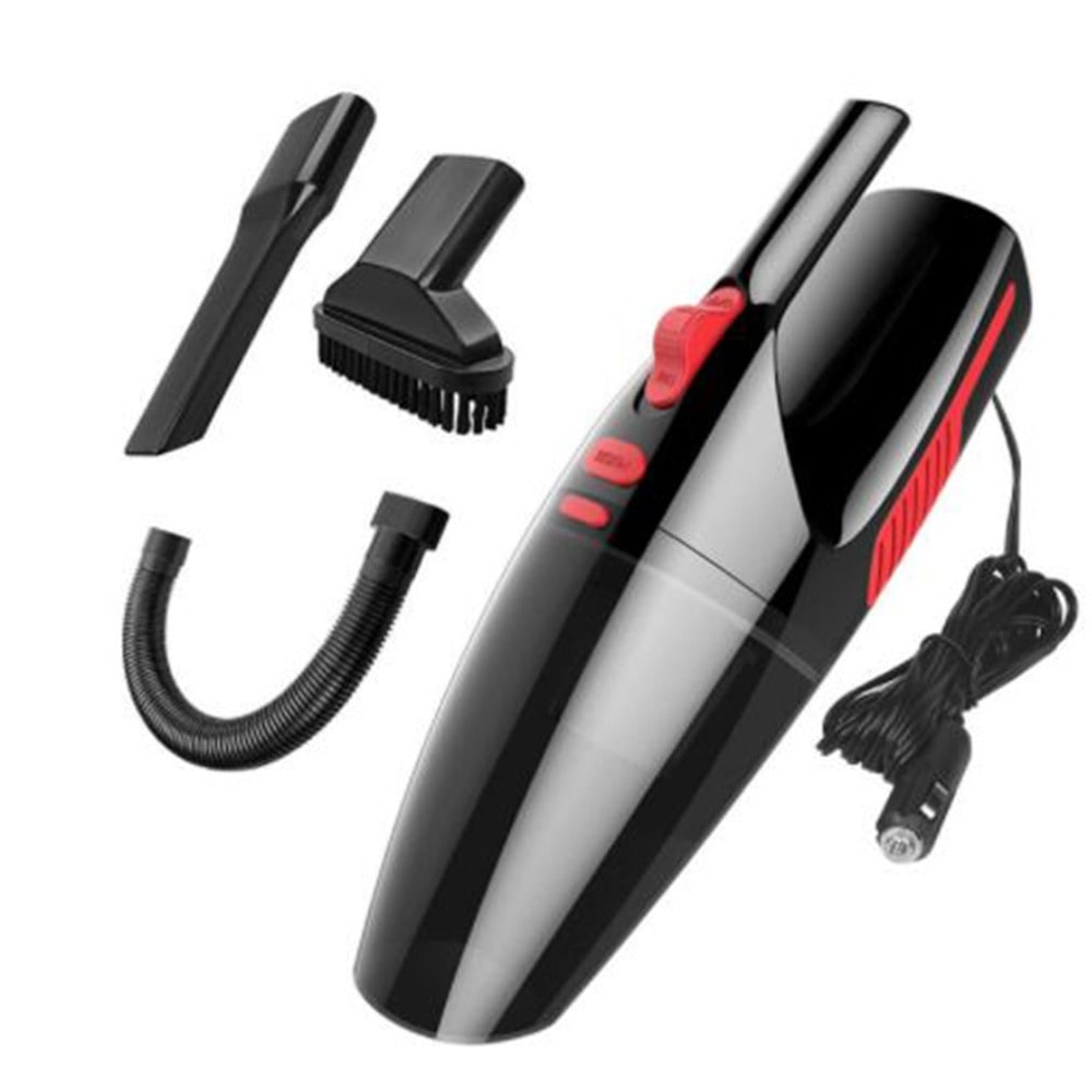 Handheld Wet and Dry Car Vacuum Cleaner with HEPA Filter, Attachments and Extension Hose
