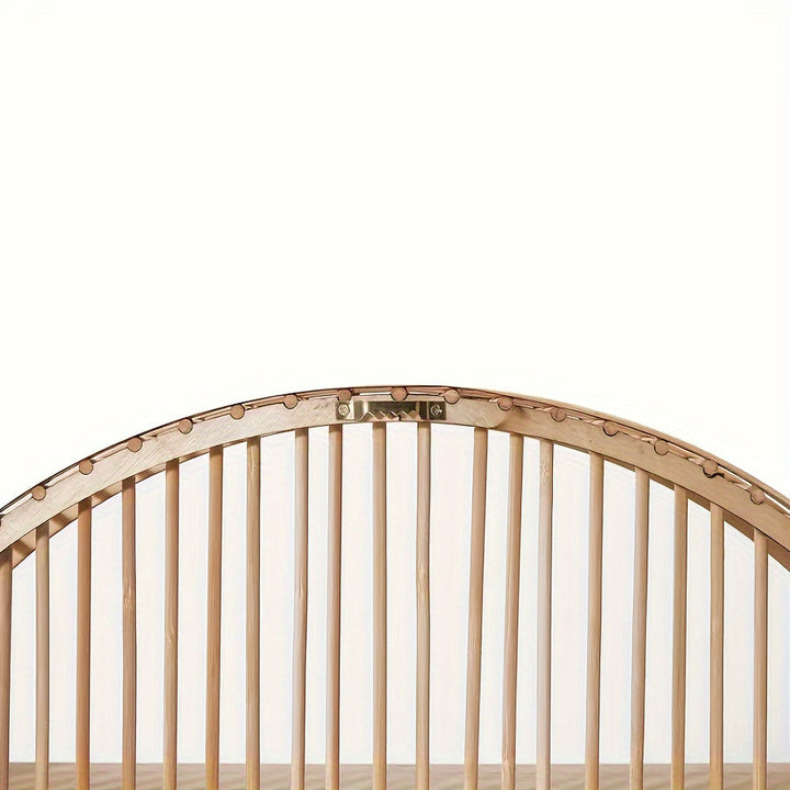 Handmade Bamboo Wall Shelf - Unique Round Design for Stylish Storage