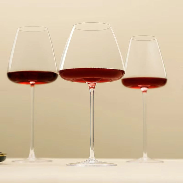 Handmade Wine and Champagne Glasses Set with Refined Design