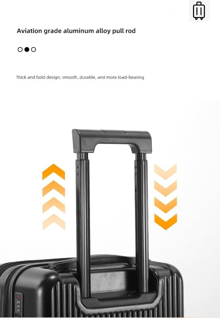 Hard Shell Carry-On with Cup Holder, USB Port &amp; TSA Lock