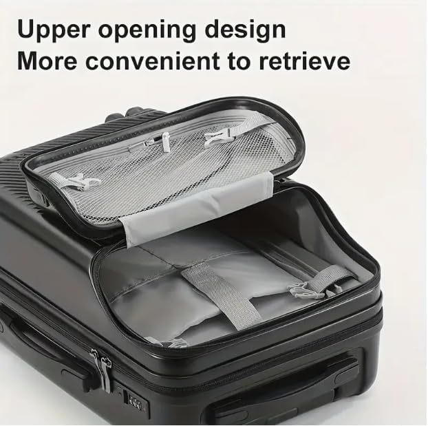 Hard Shell Carry-On with Cup Holder, USB Port &amp; TSA Lock