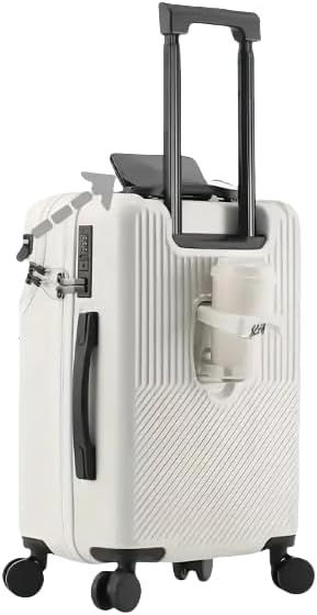 Hard Shell Carry-On with Cup Holder, USB Port &amp; TSA Lock