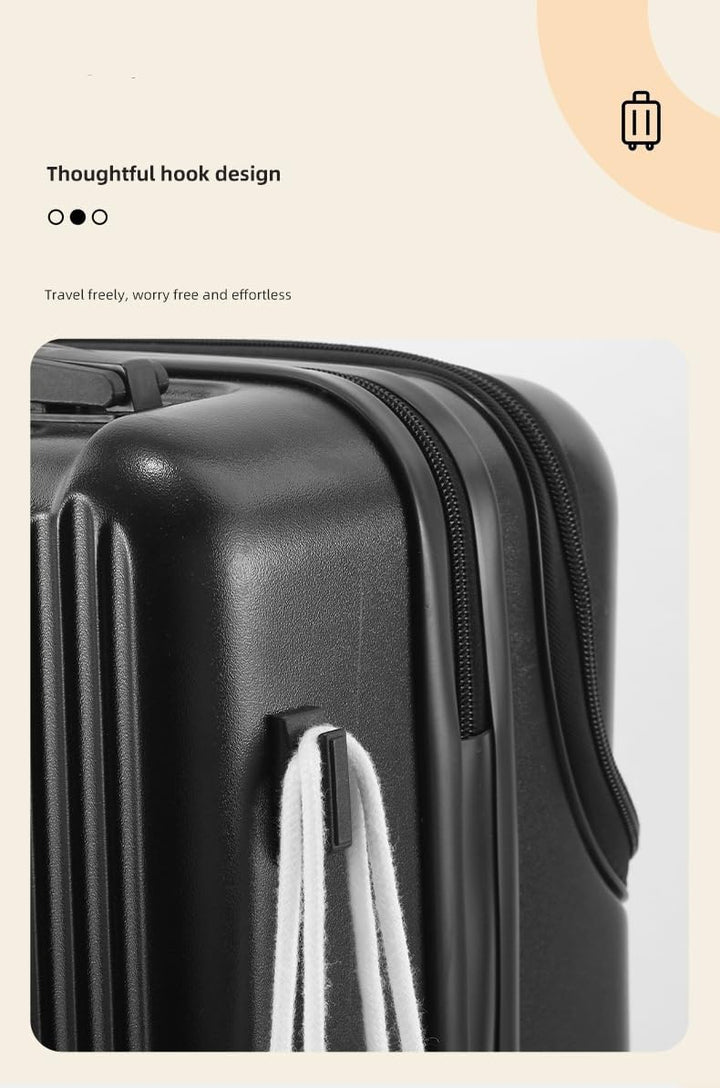 Hard Shell Carry-On with Cup Holder, USB Port &amp; TSA Lock