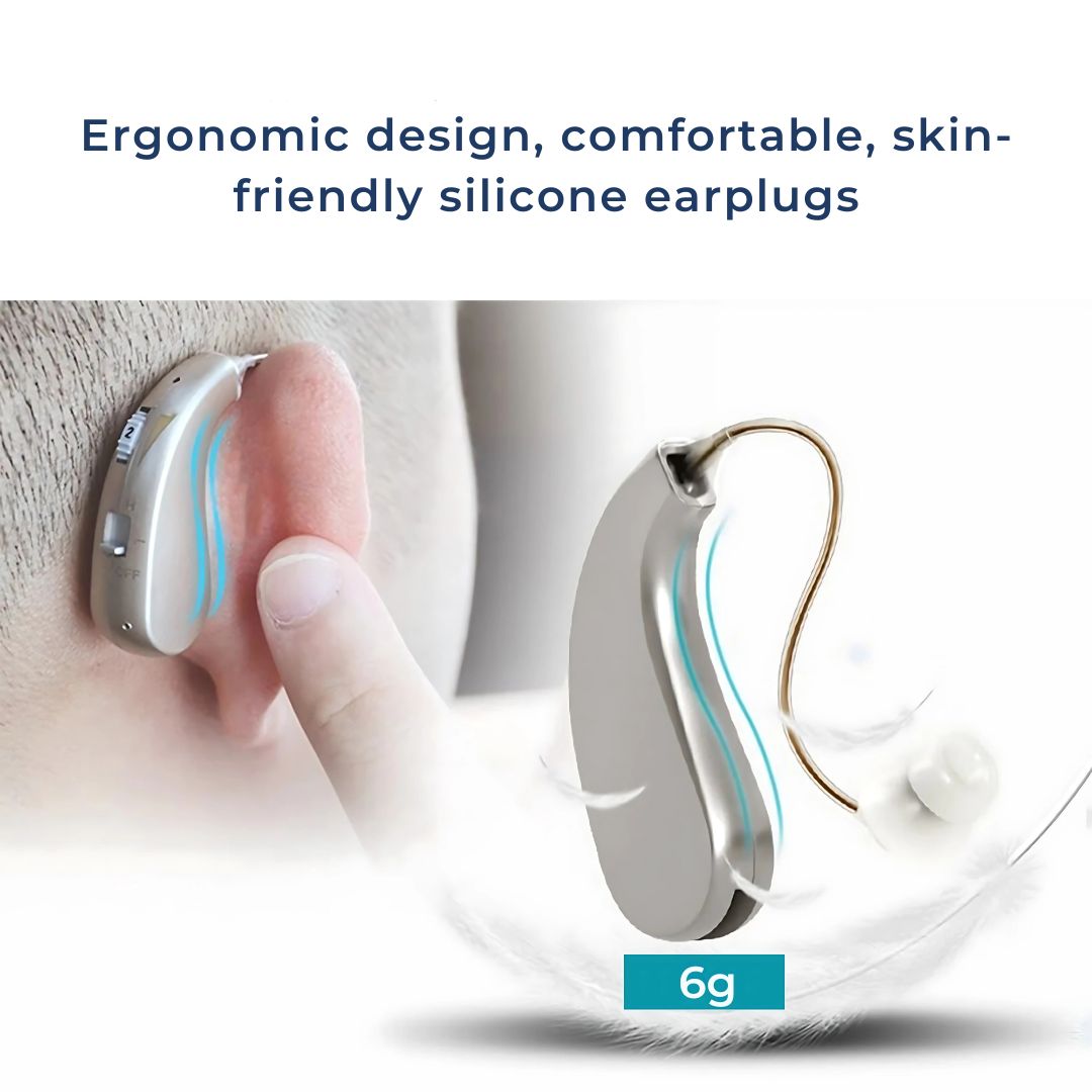 HearingPlus Rechargeable Digital Hearing Aid | for Clear Sound Amplification - Comfortable - Adapted for Daily Use Niki
