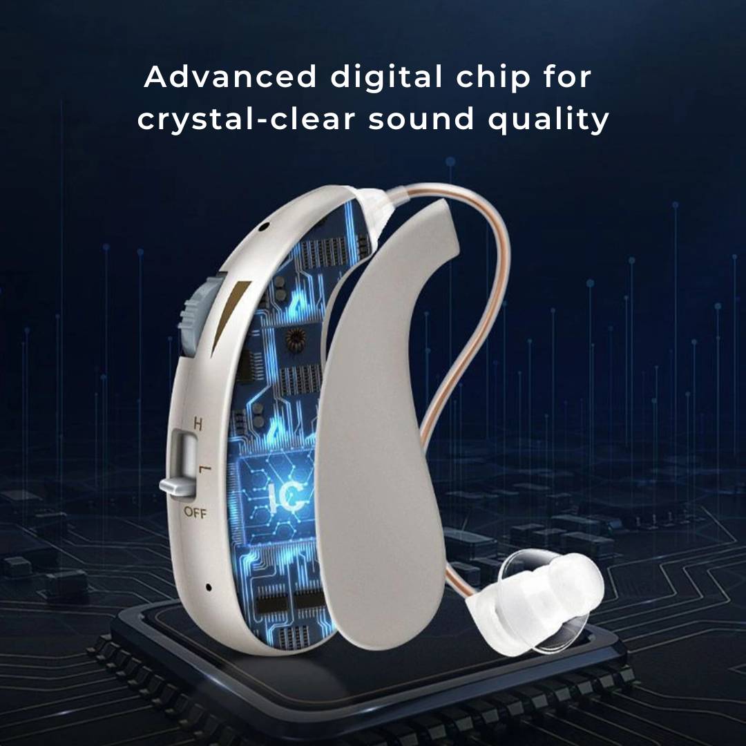 HearingPlus Rechargeable Digital Hearing Aid | for Clear Sound Amplification - Comfortable - Adapted for Daily Use Niki