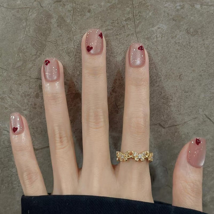 Heart Design Nail Art