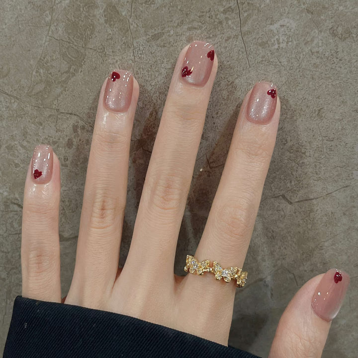 Heart Design Nail Art