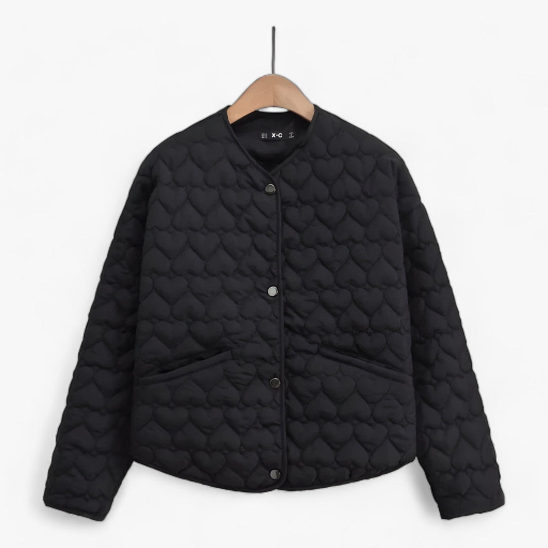 Heart-Quilted Autumn/Winter Jacket