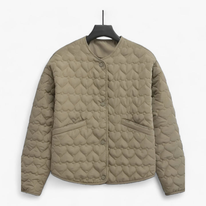 Heart-Quilted Autumn/Winter Jacket