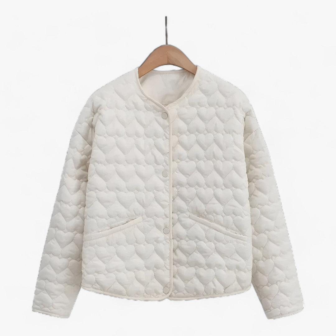 Heart-Quilted Autumn/Winter Jacket