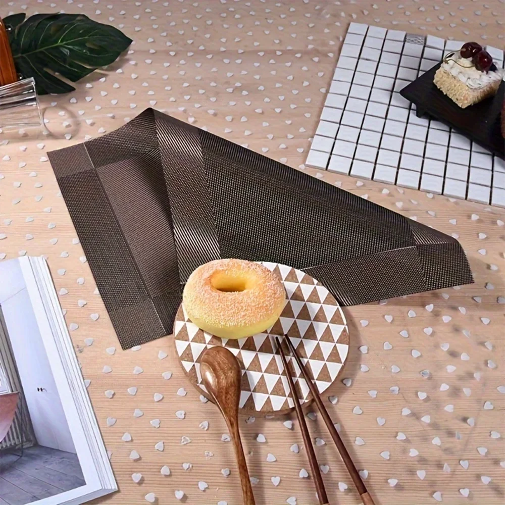 Heat-Resistant PVC Placemats - Washable &amp; Non-Slip Table Mats
