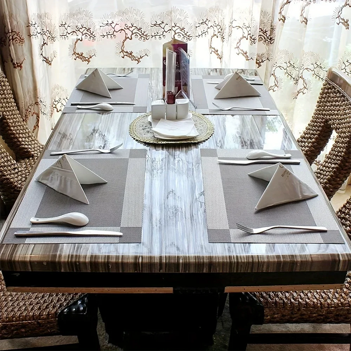 Heat-Resistant PVC Placemats - Washable &amp; Non-Slip Table Mats
