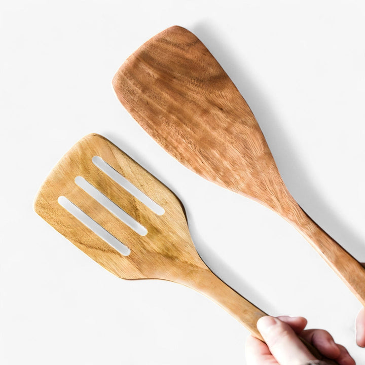 Heat-Resistant Wooden Kitchen Utensil Set