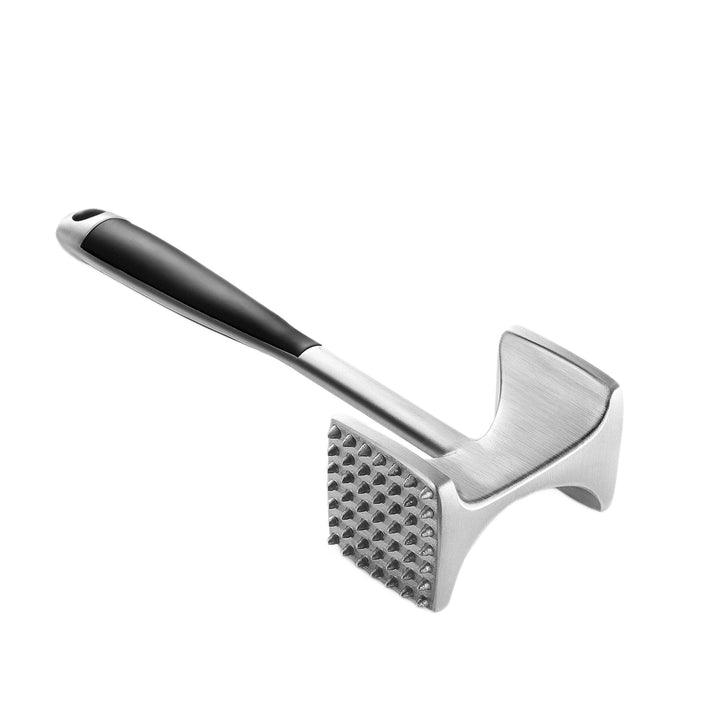 Heavy-Duty Stainless Steel Dual-Sided Meat Tenderizer with Ergonomic Non-Slip Handle