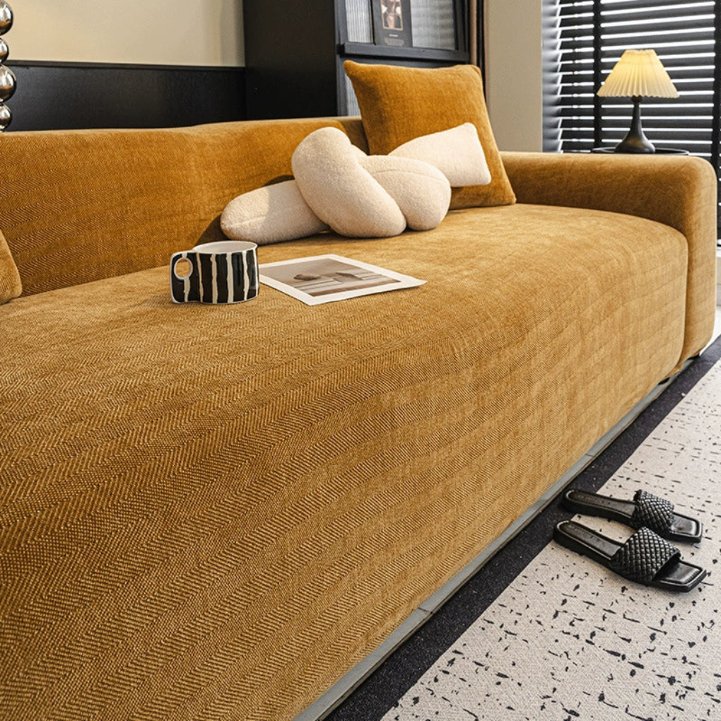 Herringbone Full-Coverage Protective Sofa Cover