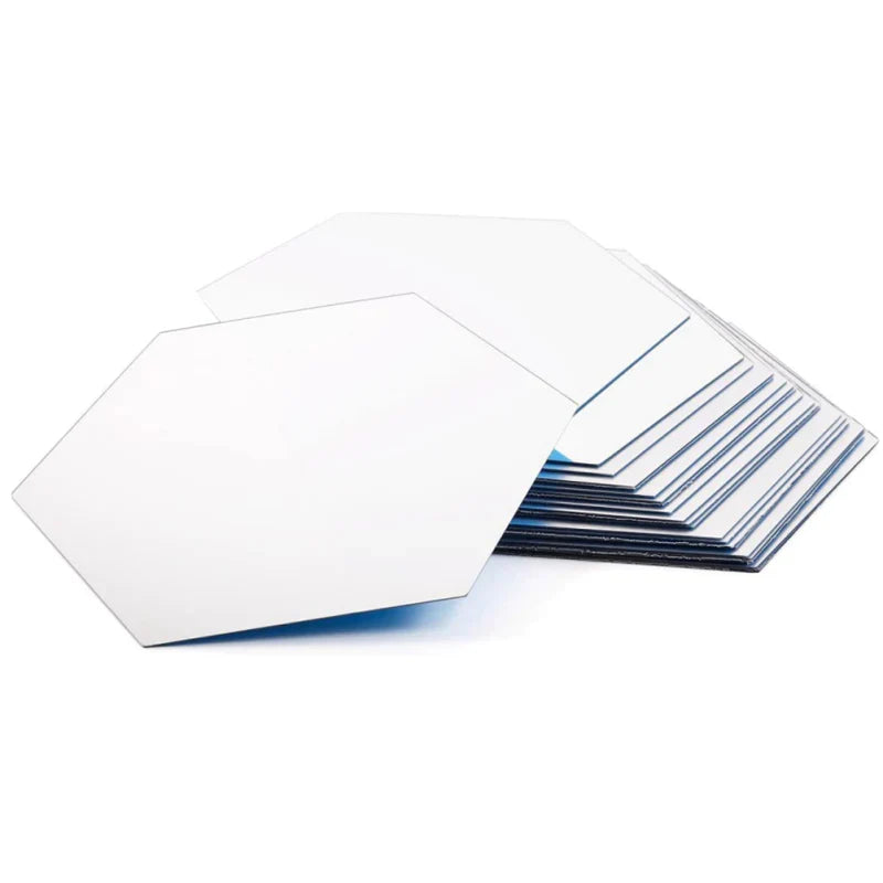 Hexagonal Self-Adhesive Mirrors (12 Pieces)