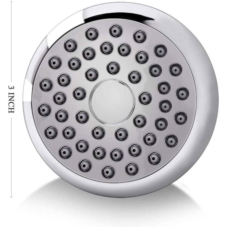 High-Pressure Fixed Showerhead with Brass Swivel Ball Joint - Anti-Clog &amp; Anti-Leak