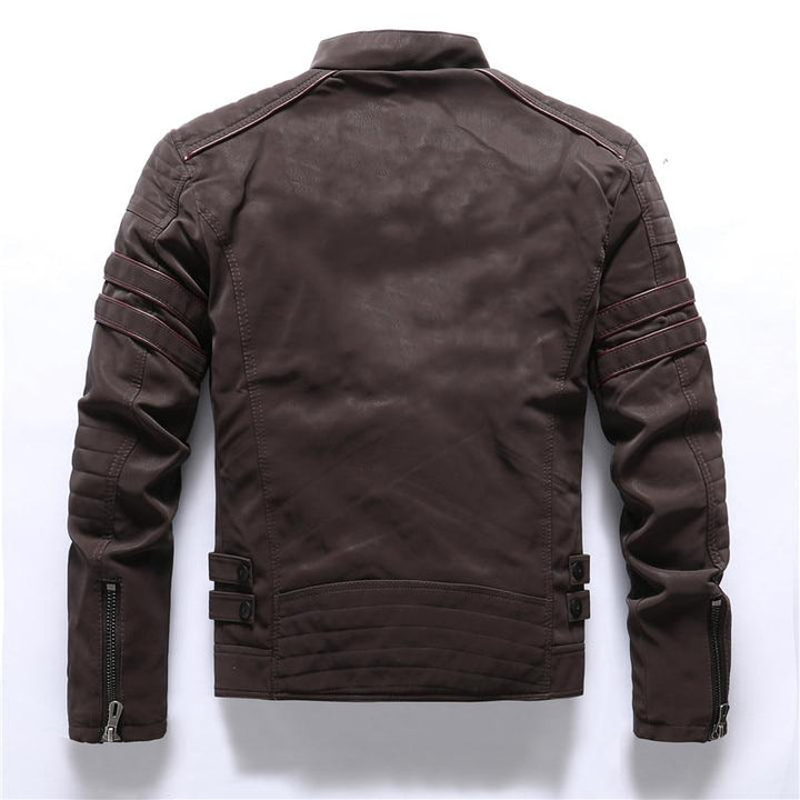 High Quality Stand-Up Collar Motorcycle Jacket