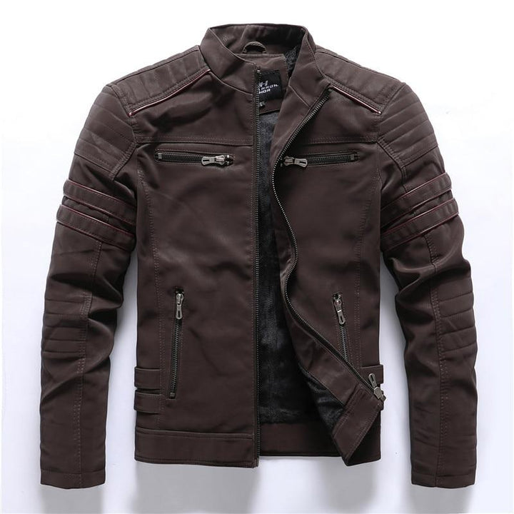 High Quality Stand-Up Collar Motorcycle Jacket