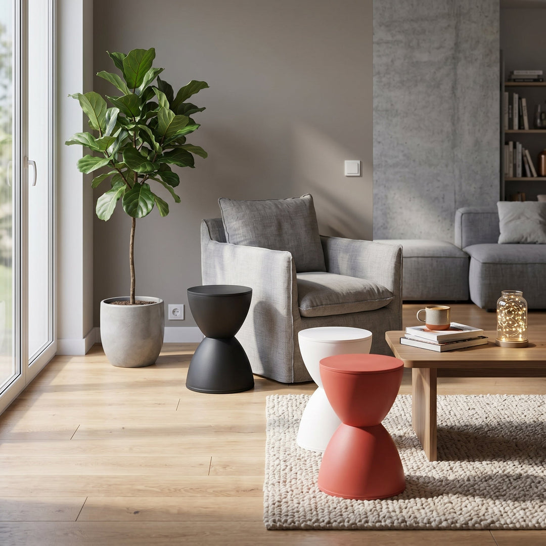 Hourglass Stool – Side Table and Decor in One