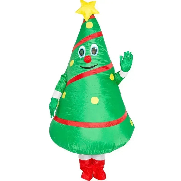 Inflatable Christmas Character Costume - Lightweight Polyester Air Suit for Holiday Events