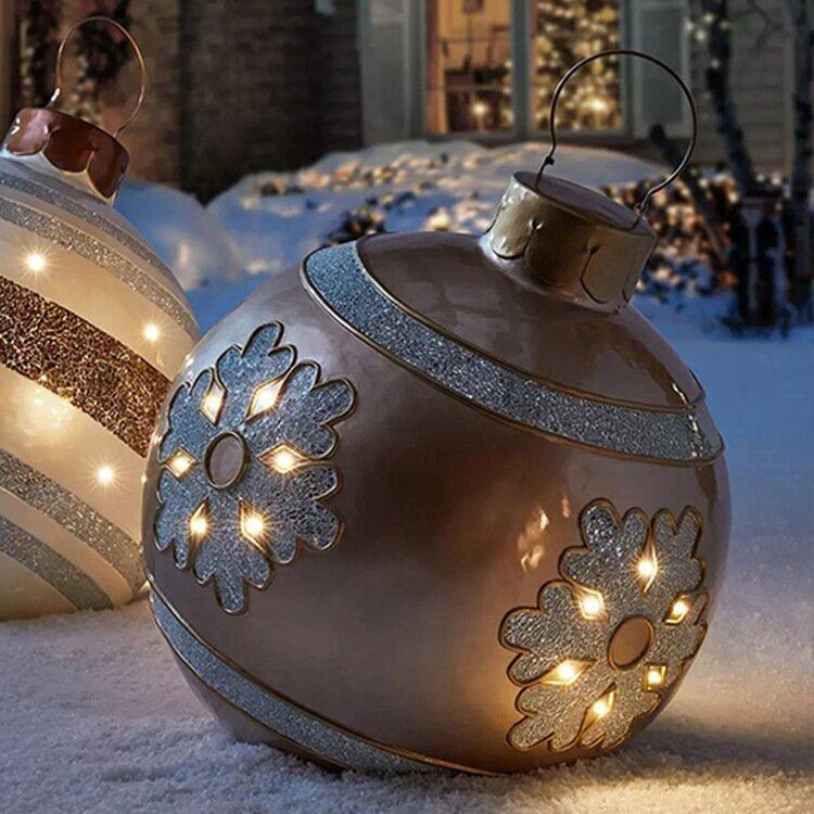 Inflatable Decorated PVC Outdoor Christmas Ball