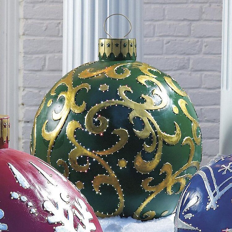 Inflatable Decorated PVC Outdoor Christmas Ball
