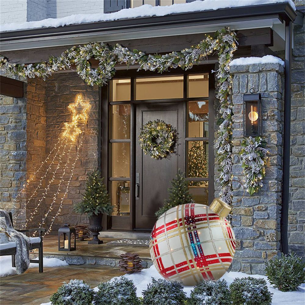 Inflatable Decorated PVC Outdoor Christmas Ball