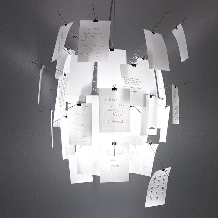 Ingo Maurer Zettel DIY Chandelier Customizable Lighting For Any Room | Ingo Maurer Zettel