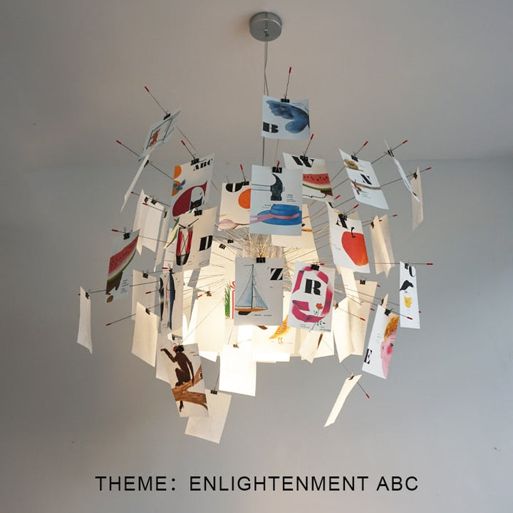 Ingo Maurer Zettel DIY Chandelier Customizable Lighting For Any Room | Ingo Maurer Zettel