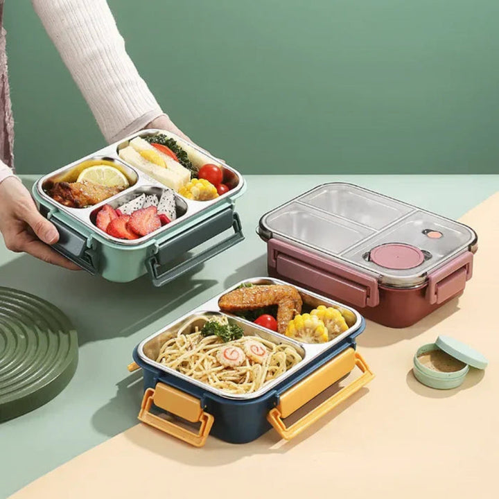 Insulated Stainless Steel Lunch Box – Keeps Temperature for up to 12 Hours