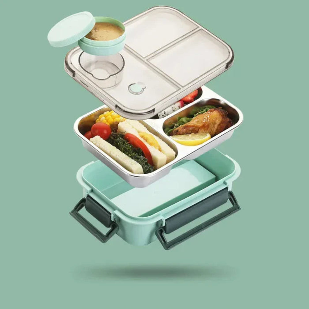 Insulated Stainless Steel Lunch Box – Keeps Temperature for up to 12 Hours