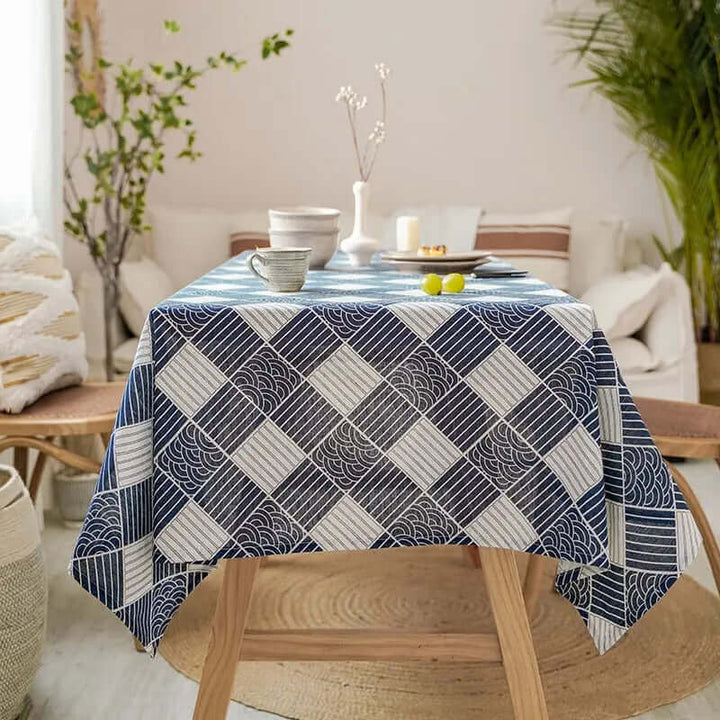 Japanese-Style Linen Tablecloth