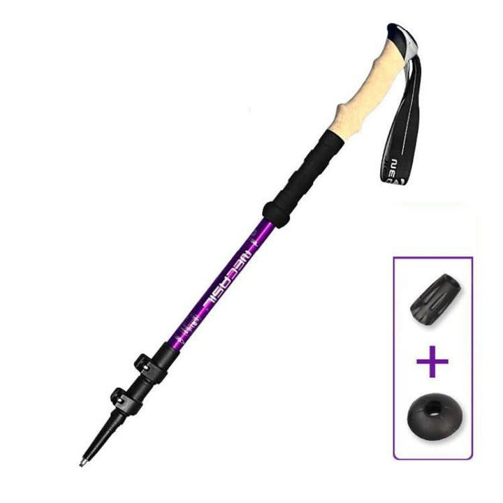 Joint-Friendly Carbon Trekking Poles with Anti-Shock System